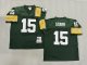 Men's Green Bay Packers #15 Bart Starr Green Mitchell & Ness Jersey