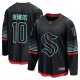 Men's Seattle Kraken #10 Matty Beniers Black Alternate Breakaway Player Jersey