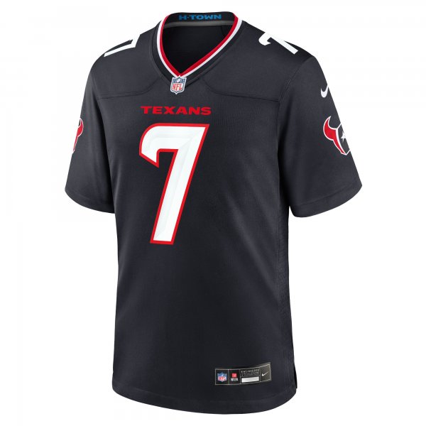 Men's Houston Texans C.J. Stroud Nike Navy Game Jersey