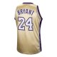 Men's Los Angeles Lakers Kobe Bryant Mitchell & Ness Gold Hall of Fame Class of 2020 #24 Hardwood Classics Jersey