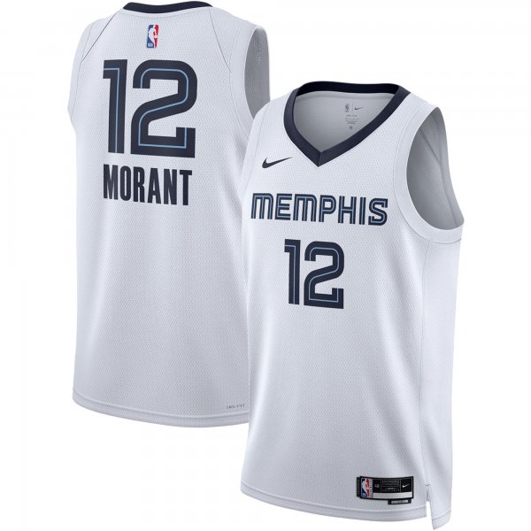 Unisex Memphis Grizzlies Ja Morant Nike White Swingman Jersey - Association Edition