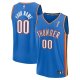 Youth Fanatics Oklahoma City Thunder Blue 2025 NBA Finals Champions Fast Break Replica Custom Icon Edition Jersey