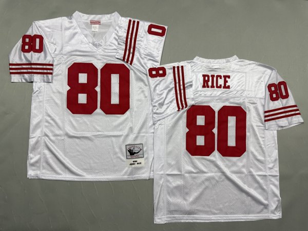 Men's #80 Jerry Rice San Francisco 49ers White Jersey