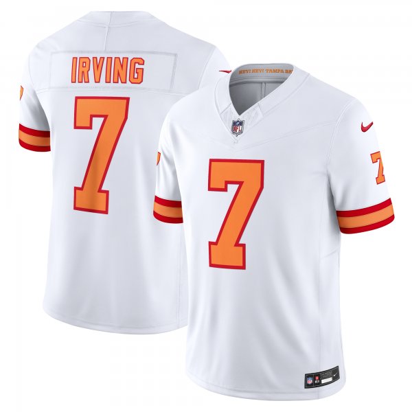 Men's '76 Tampa Bay Buccaneers #7 Bucky Irving Nike White Vapor F.U.S.E. Player Limited Jersey