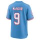Men's Tennessee Titans Steve McNair Nike Light Blue Oilers Throwback Retired Player Game Jersey