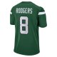 Men's New York Jets Aaron Rodgers Nike Gotham Green Game Jersey