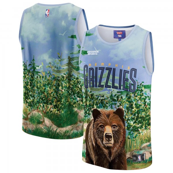 Unisex Memphis Grizzlies NBA & KidSuper Studios by Fanatics Teal Hometown Jersey