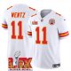 Youth Kansas City Chiefs #11 Carson Wentz White Super Bowl LIX F.U.S.E. Vapor Limited Stitched Jersey