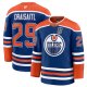 Men's #29 Leon Draisaitl Edmonton Oilers Fanatics 2025 Stanley Cup Final Home Premium Royal Jersey