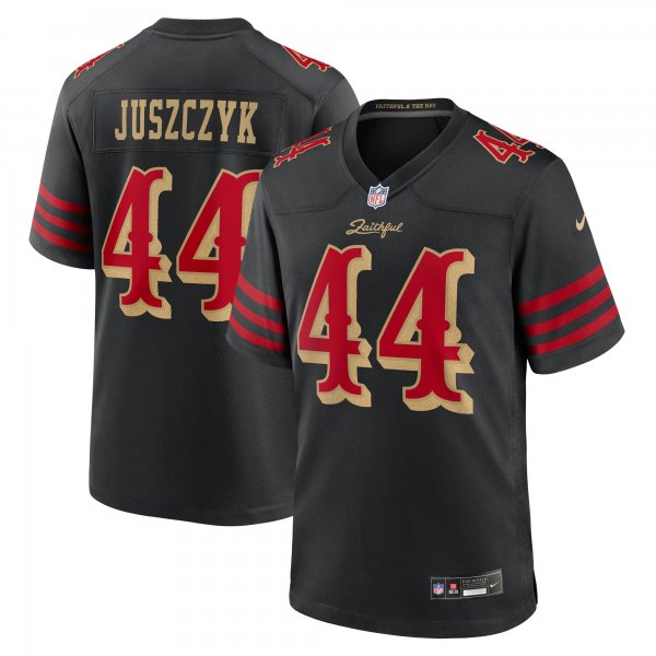 Men's #44 Kyle Juszczyk San Francisco 49ers Nike 2025 Rivalries Collection Game Black Jersey