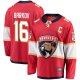 Men's #16 Aleksander Barkov Florida Panthers Fanatics Captain Patch Home Breakaway Red Jersey