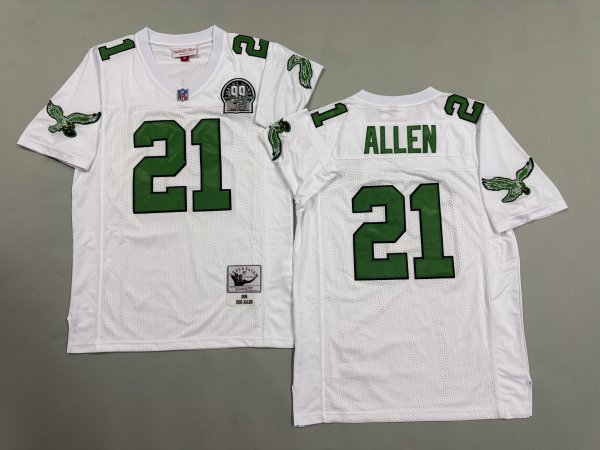 Men's Philadelphia Eagles #21 Eric Allen White Jersey