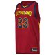Men's Cleveland Cavaliers LeBron James Nike Wine Player Jersey - Icon Edition