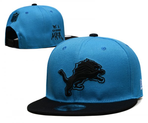 Detroit Lions Blue and Black Cap
