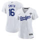 Women's Los Angeles Dodgers #16 Will Smith Nike White 2025 World Series Home Player Jersey