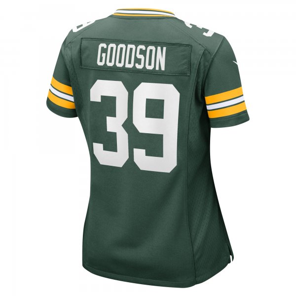 Women's Green Bay Packers Tyler Goodson Nike Green Game Player Jersey