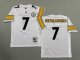 Men's Pittsburgh Steelers #7 Ben Roethlisberger White Jersey