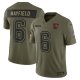 Men's #6 Baker Mayfield Tampa Bay Buccaneers Nike 2025 Salute to Service Limited Olive Jersey
