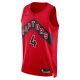 Unisex Toronto Raptors Scottie Barnes Nike Red Swingman Jersey - Icon Edition