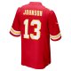 Men's Kansas City Chiefs Nazeeh Johnson Nike Red Game Player Jersey