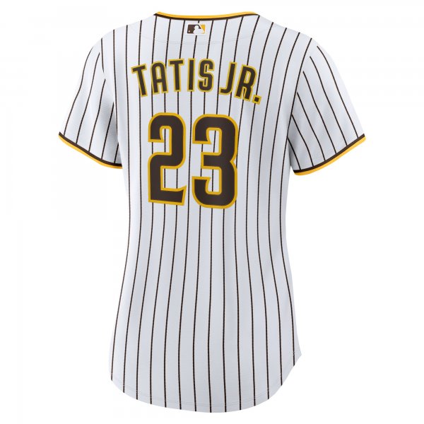 Women's San Diego Padres Fernando TatÃÂ­s Jr. Nike White/Brown Home Replica Player Jersey