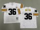 Men's Pittsburgh Steelers #36 Jerome Bettis White Jersey