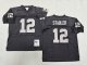 Men's Las Vegas Raiders #12 Ken Stabler Black Mitchell & Ness Jersey