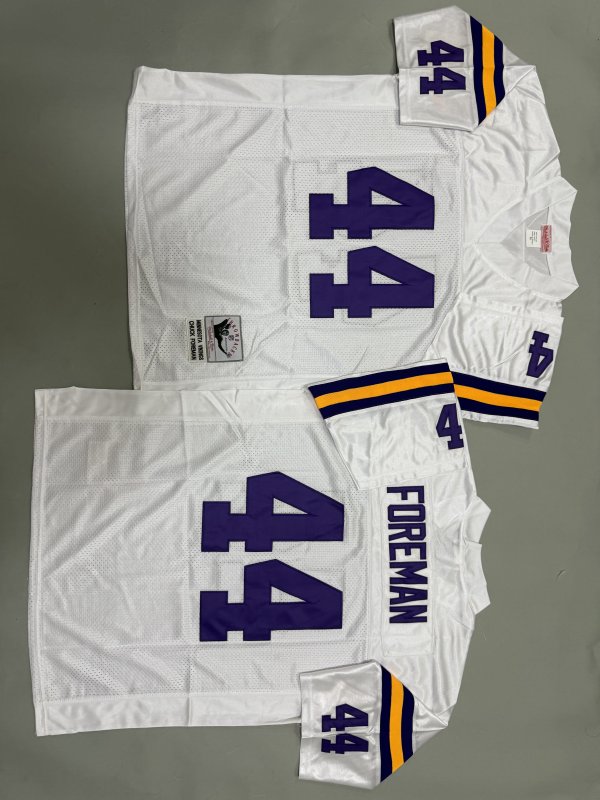 Men's #44 Chuck Foreman Minnesota Vikings White Jersey
