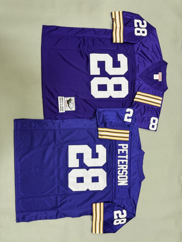 Men's #28 Adrian Peterson Minnesota Vikings Purple Jersey