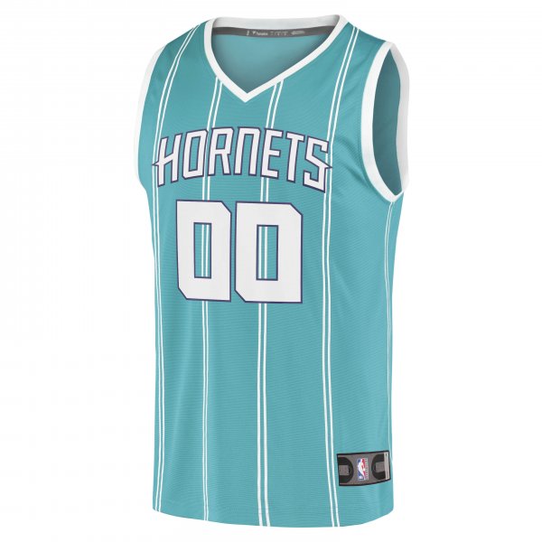 Youth Charlotte Hornets Fanatics Teal 2020 Fast Break Replica Custom Jersey - Icon Edition