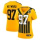 Women's Pittsburgh Steelers #97 Cameron Heyward Nike Gold Alternate 1933 Throwback Game Jersey