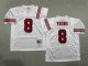 Men's #8 Steve Young San Francisco 49ers White Jersey