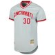 Men's Cincinnati Reds Ken Griffey Jr. Mitchell & Ness Gray 2004 Cooperstown Collection Throwback Jersey