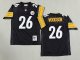 Men's Pittsburgh Steelers #26 Rod Woodson Black Jersey