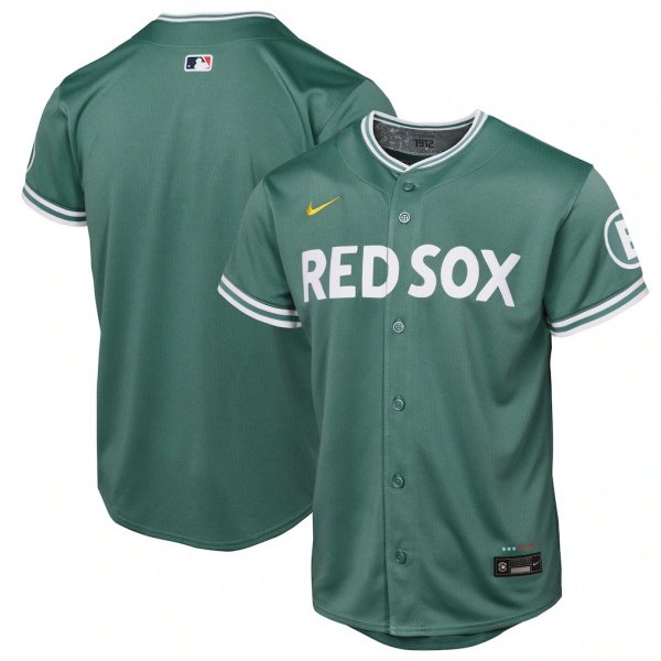 Youth Boston Red Sox Nike Green 2025 City Connect Jersey