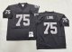 Men's Las Vegas Raiders #75 Howie Long Black Mitchell & Ness Jersey