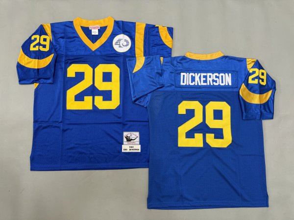 Men's Los Angeles Rams #29 Eric Dickerson Royal Mitchell & Ness Jersey