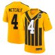 Men's Pittsburgh Steelers #4 DK Metcalf Nike Gold Alternate 1933 Throwback Game Jersey