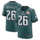 Men's Philadelphia Eagles #26 Saquon Barkley Nike Midnight Green Super Bowl LIX Game Stitched Jersey
