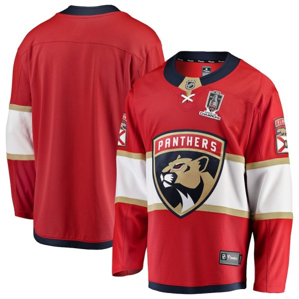 Men's Florida Panthers 2025 Stanley Cup Champions Breakaway Red Jersey