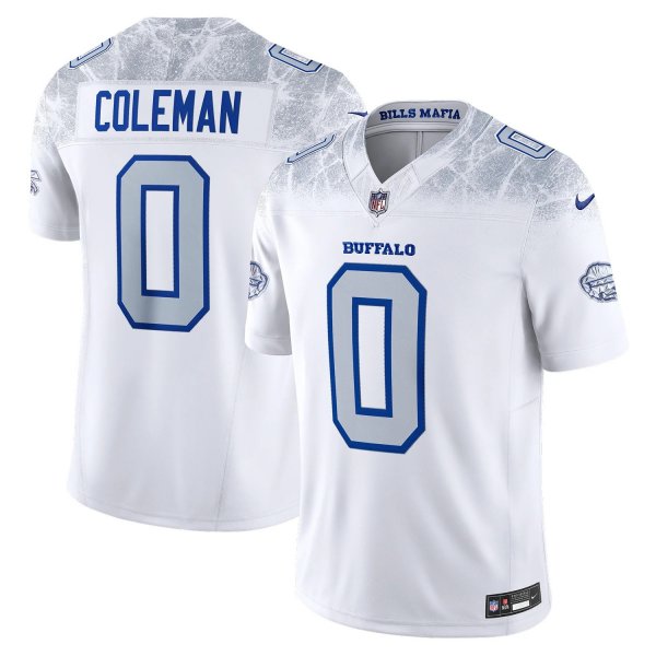 Men's Keon Coleman #0 Buffalo Bills Nike Vapor F.U.S.E. Limited Rivalry Series Jersey