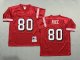 Men's #80 Jerry Rice San Francisco 49ers Red Jersey