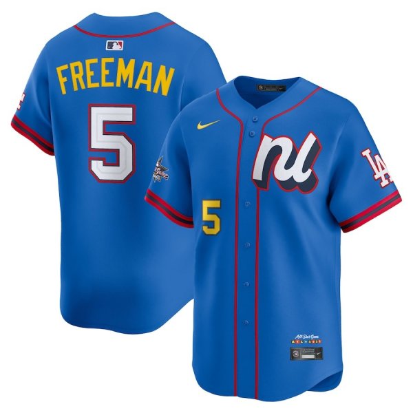 Men's National League #5 Freddie Freeman Nike Blue 2025 All-Star Edition Limited Player Jersey