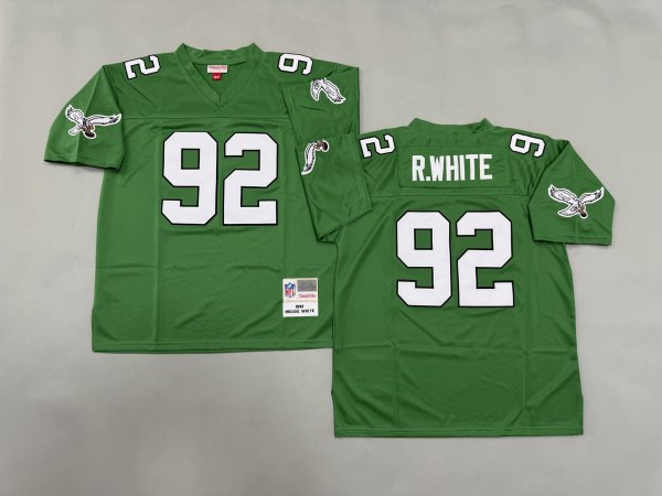 Men's Philadelphia Eagles #92 Reggie White Green Jersey