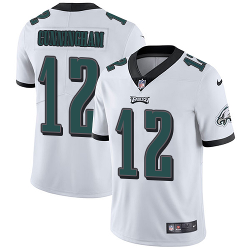 Nike Philadelphia Eagles #12 Randall Cunningham White Men's Stitched NFL Vapor Untouchable Limited Jersey