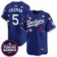 Men's #5 Freddie Freeman MLB World Tour Tokyo Series 2025 Los Angeles Dodgers Blue Jersey