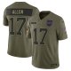 Men's #17 Josh Allen Buffalo Bills Nike 2025 Salute to Service Limited Olive Jersey