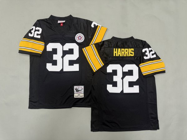 Men's Pittsburgh Steelers #32 Franco Harris Black Jersey