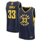 Men's Indiana Pacers #33 Myles Turner Fanatics Navy 2025 NBA Finals Fast Break Player Icon Edition Jersey